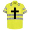 Men's High Visibility Safety Short Sleeve Work Shirt Thumbnail