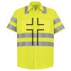 Men's High Visibility Safety Short Sleeve Work Shirt Thumbnail