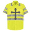 Men's High Visibility Safety Short Sleeve Work Shirt Thumbnail