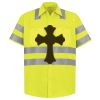 Men's High Visibility Safety Short Sleeve Work Shirt Thumbnail