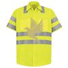 Men's High Visibility Safety Short Sleeve Work Shirt Thumbnail