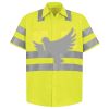 Men's High Visibility Safety Short Sleeve Work Shirt Thumbnail