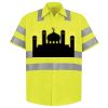 Men's High Visibility Safety Short Sleeve Work Shirt Thumbnail