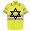 Men's High Visibility Safety Short Sleeve Work Shirt Thumbnail