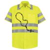 Men's High Visibility Safety Short Sleeve Work Shirt Thumbnail