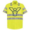 Men's High Visibility Safety Short Sleeve Work Shirt Thumbnail