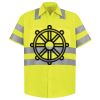 Men's High Visibility Safety Short Sleeve Work Shirt Thumbnail