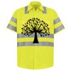 Men's High Visibility Safety Short Sleeve Work Shirt Thumbnail