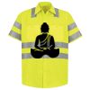 Men's High Visibility Safety Short Sleeve Work Shirt Thumbnail