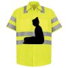Men's High Visibility Safety Short Sleeve Work Shirt Thumbnail