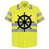 Men's High Visibility Safety Short Sleeve Work Shirt Thumbnail