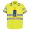 Men's High Visibility Safety Short Sleeve Work Shirt Thumbnail