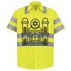 Men's High Visibility Safety Short Sleeve Work Shirt Thumbnail