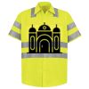 Men's High Visibility Safety Short Sleeve Work Shirt Thumbnail