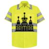 Men's High Visibility Safety Short Sleeve Work Shirt Thumbnail