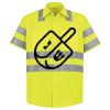 Men's High Visibility Safety Short Sleeve Work Shirt Thumbnail