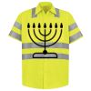 Men's High Visibility Safety Short Sleeve Work Shirt Thumbnail