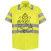 Men's High Visibility Safety Short Sleeve Work Shirt Thumbnail