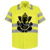 Men's High Visibility Safety Short Sleeve Work Shirt Thumbnail