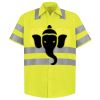 Men's High Visibility Safety Short Sleeve Work Shirt Thumbnail