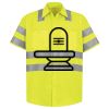 Men's High Visibility Safety Short Sleeve Work Shirt Thumbnail
