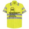 Men's High Visibility Safety Short Sleeve Work Shirt Thumbnail