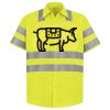 Men's High Visibility Safety Short Sleeve Work Shirt Thumbnail