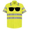 Men's High Visibility Safety Short Sleeve Work Shirt Thumbnail