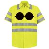 Men's High Visibility Safety Short Sleeve Work Shirt Thumbnail