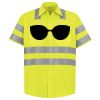 Men's High Visibility Safety Short Sleeve Work Shirt Thumbnail