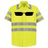 Men's High Visibility Safety Short Sleeve Work Shirt Thumbnail