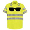 Men's High Visibility Safety Short Sleeve Work Shirt Thumbnail