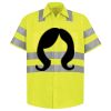 Men's High Visibility Safety Short Sleeve Work Shirt Thumbnail