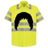 Men's High Visibility Safety Short Sleeve Work Shirt Thumbnail