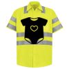 Men's High Visibility Safety Short Sleeve Work Shirt Thumbnail