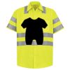Men's High Visibility Safety Short Sleeve Work Shirt Thumbnail