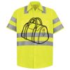Men's High Visibility Safety Short Sleeve Work Shirt Thumbnail