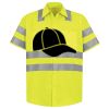 Men's High Visibility Safety Short Sleeve Work Shirt Thumbnail