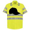 Men's High Visibility Safety Short Sleeve Work Shirt Thumbnail