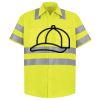 Men's High Visibility Safety Short Sleeve Work Shirt Thumbnail