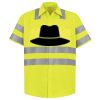 Men's High Visibility Safety Short Sleeve Work Shirt Thumbnail