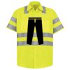 Men's High Visibility Safety Short Sleeve Work Shirt Thumbnail