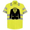 Men's High Visibility Safety Short Sleeve Work Shirt Thumbnail