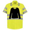 Men's High Visibility Safety Short Sleeve Work Shirt Thumbnail
