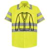 Men's High Visibility Safety Short Sleeve Work Shirt Thumbnail