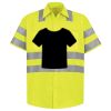 Men's High Visibility Safety Short Sleeve Work Shirt Thumbnail