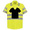 Men's High Visibility Safety Short Sleeve Work Shirt Thumbnail