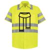 Men's High Visibility Safety Short Sleeve Work Shirt Thumbnail