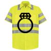 Men's High Visibility Safety Short Sleeve Work Shirt Thumbnail