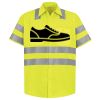 Men's High Visibility Safety Short Sleeve Work Shirt Thumbnail